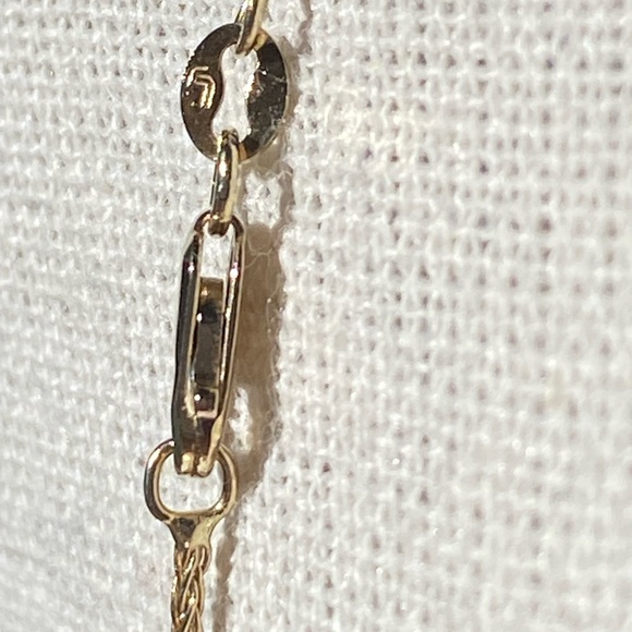 14k Solid Gold Italian Coral Floral Filigree Pendant Necklace 5.19g - Picture 16 of 16